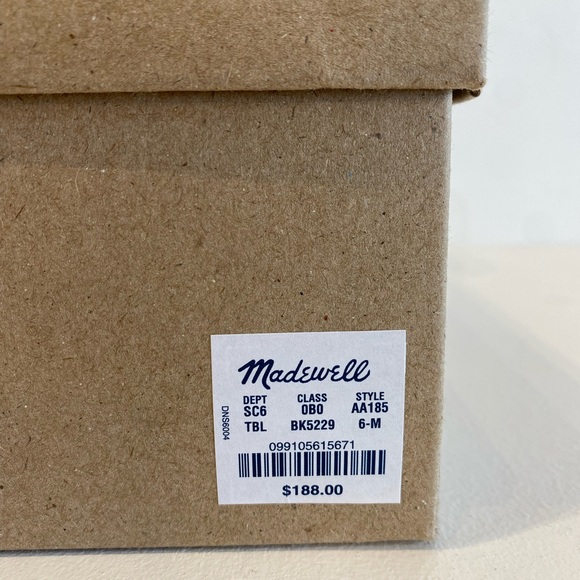 MADEWELL Carina Black Leather Ankle Boot Size 6 - Picture 9 of 10